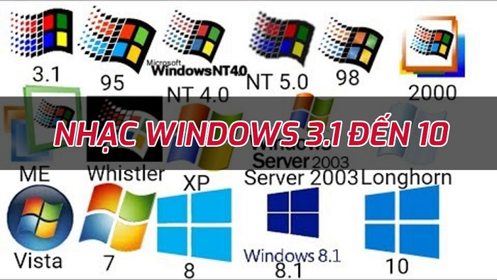 Nhạc khởi động và tắt máy các hệ điều hành Windows